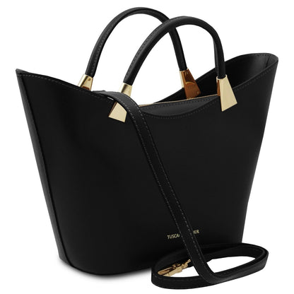 The Tropical Duchess Tuscany Leather TL BAG TL142287 in Black