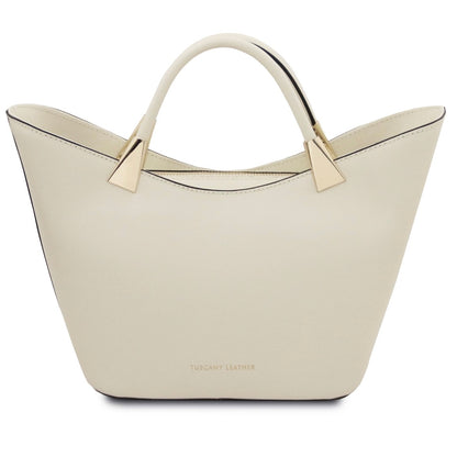The Tropical Duchess Tuscany Leather TL BAG TL142287 in Beige