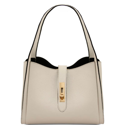 The Tropical Duchess Tuscany Leather SOAVE TL142583 Soft Leather Handbag in Beige