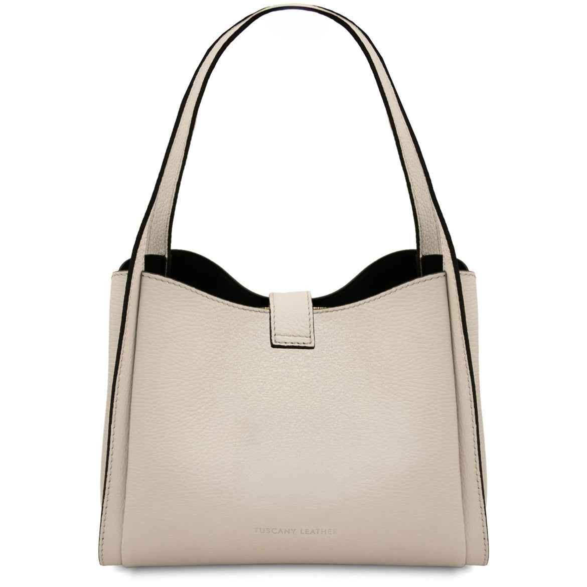 The Tropical Duchess Tuscany Leather SOAVE TL142583 Soft Leather Handbag in Beige