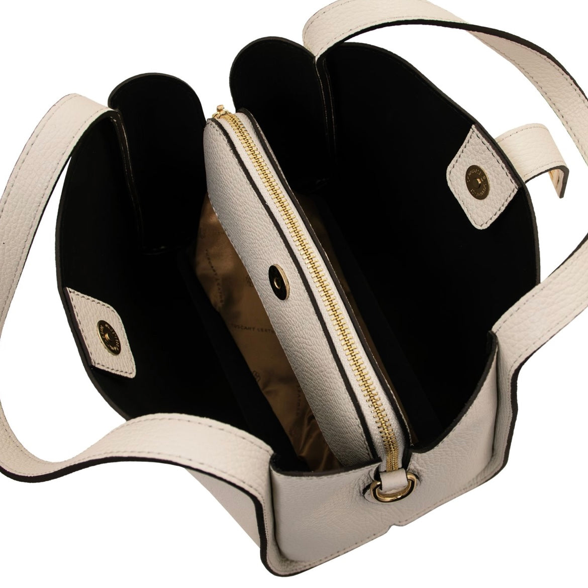 The Tropical Duchess Tuscany Leather SOAVE TL142583 Soft Leather Handbag in Beige