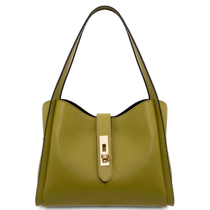 The Tropical Duchess Tuscany Leather SOAVE TL142583 Soft Leather Handbag in Green