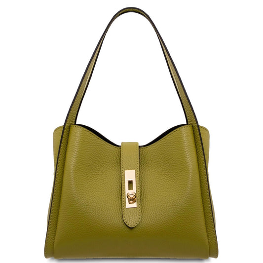 The Tropical Duchess Tuscany Leather SOAVE TL142583 Soft Leather Handbag in Green