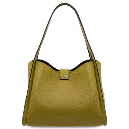 The Tropical Duchess Tuscany Leather SOAVE TL142583 Soft Leather Handbag in Green