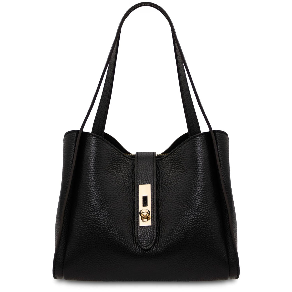 The Tropical Duchess Tuscany Leather SOAVE TL142583 Soft Leather Handbag in Black