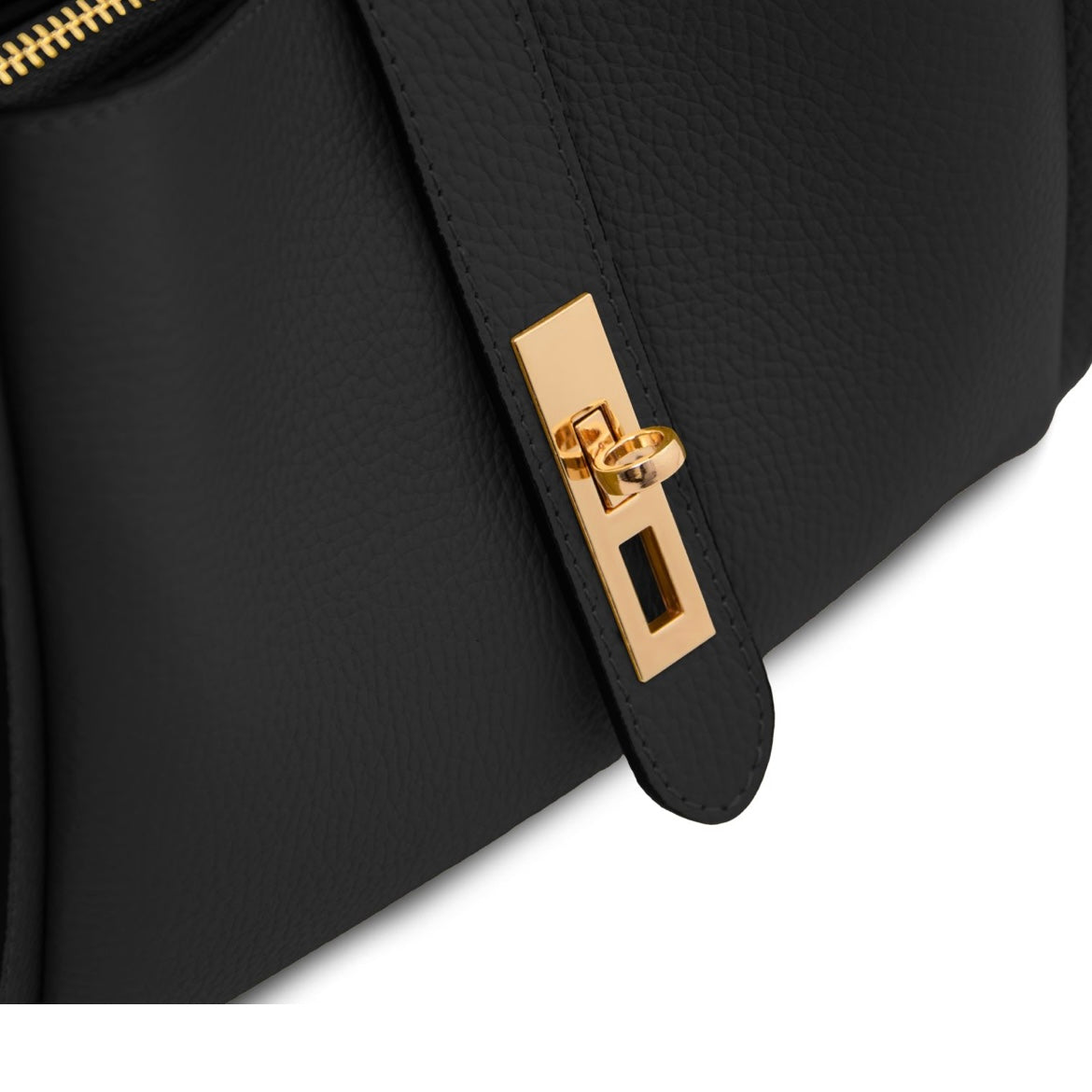The Tropical Duchess Tuscany Leather SOAVE TL142583 Soft Leather Handbag in Black