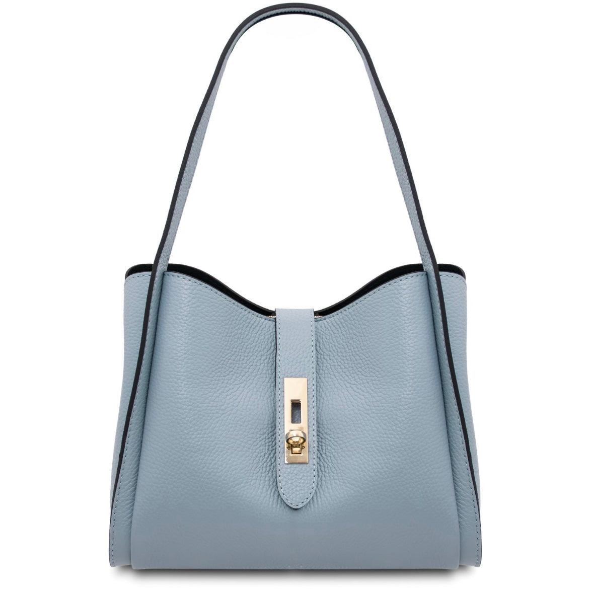 The Tropical Duchess Tuscany Leather SOAVE TL142583 Soft Leather Handbag in Light Blue