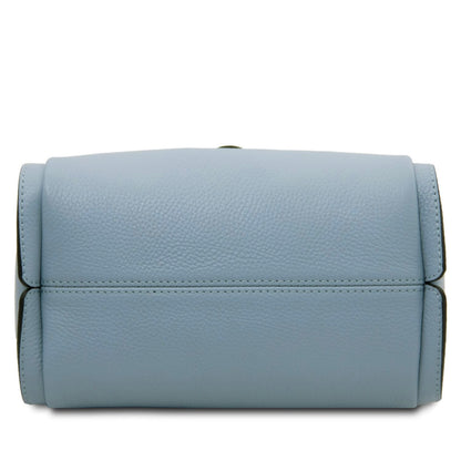 The Tropical Duchess Tuscany Leather SOAVE TL142583 Soft Leather Handbag in Light Blue