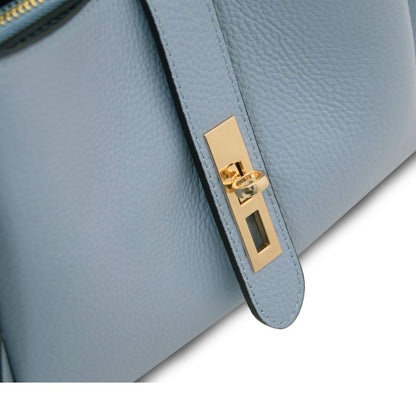 The Tropical Duchess Tuscany Leather SOAVE TL142583 Soft Leather Handbag in Light Blue