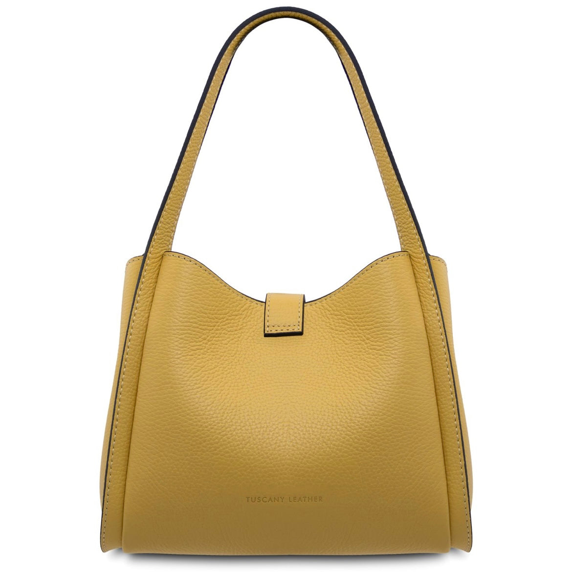 The Tropical Duchess Tuscany Leather SOAVE TL142583 Soft Leather Handbag in Pastel Yellow