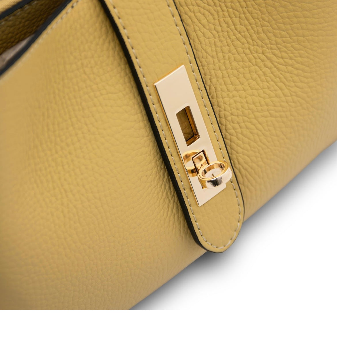 The Tropical Duchess Tuscany Leather SOAVE TL142583 Soft Leather Handbag in Pastel Yellow