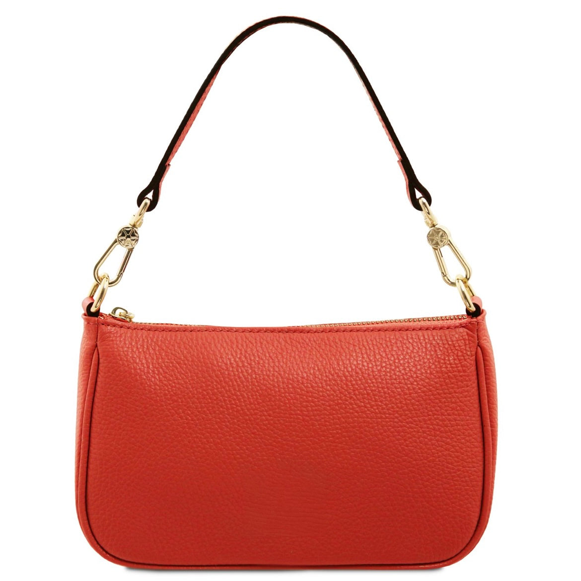 The Tropical Duchess Tuscany Leather PARFAIT TL142559 Leather Clutch in Red