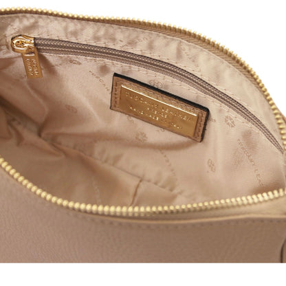 The Tropical Duchess Tuscany Leather PARFAIT TL142559 Leather Clutch in Caramel