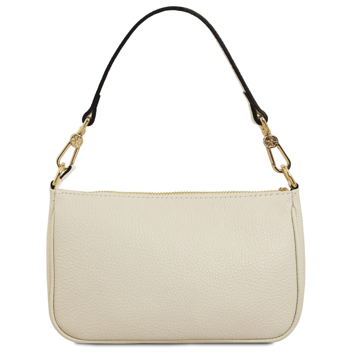 The Tropical Duchess Tuscany Leather PARFAIT TL142559 Leather Clutch in Beige