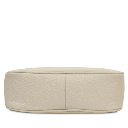 The Tropical Duchess Tuscany Leather PARFAIT TL142559 Leather Clutch in Beige