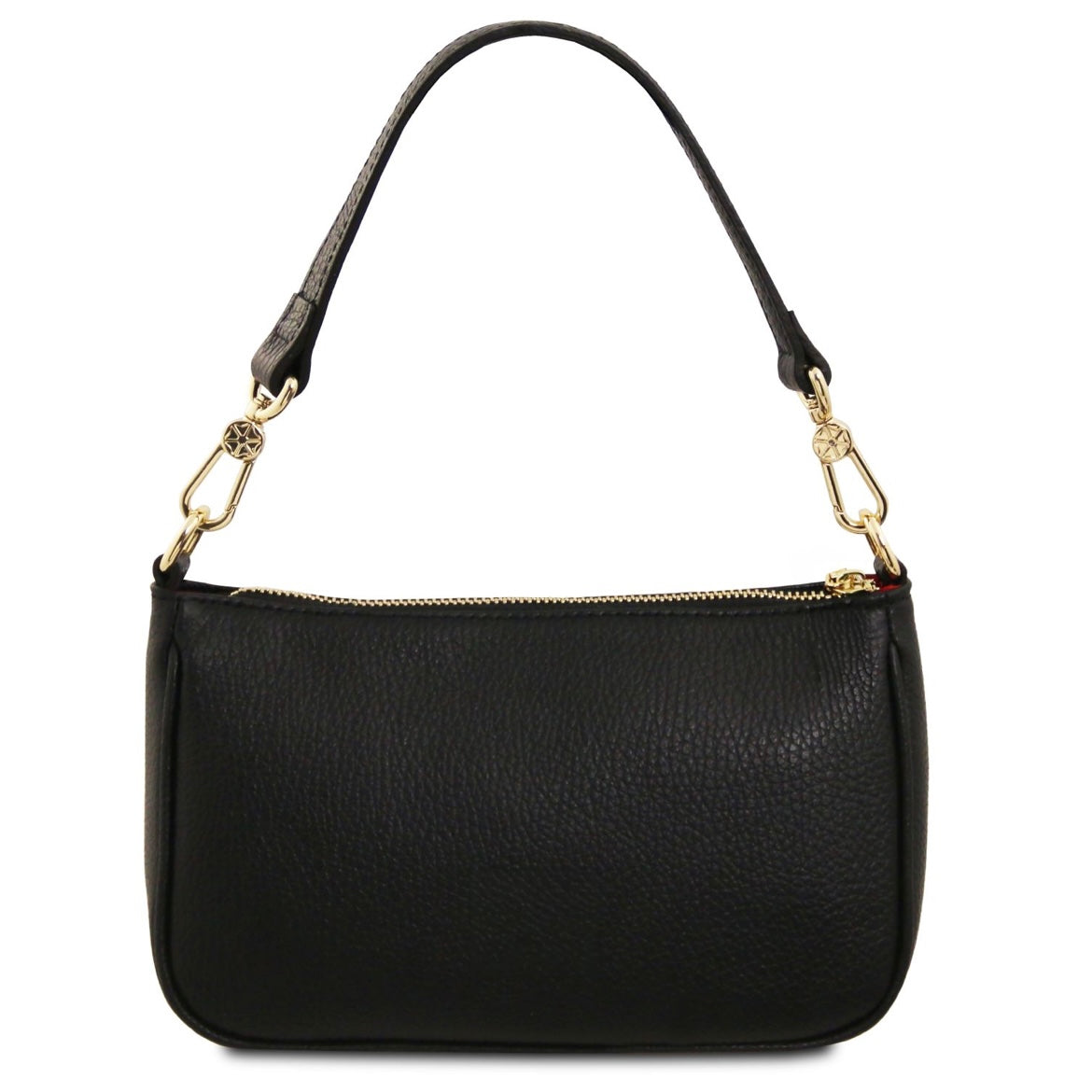 The Tropical Duchess Tuscany Leather PARFAIT TL142559 Leather Clutch in Black