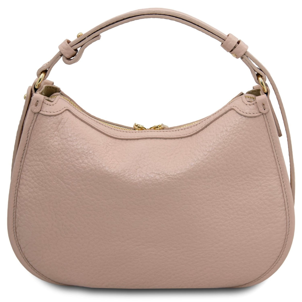 The Tropical Duchess Tuscany Leather HOBLÒ TL142563 Soft Leather Handbag in Nude