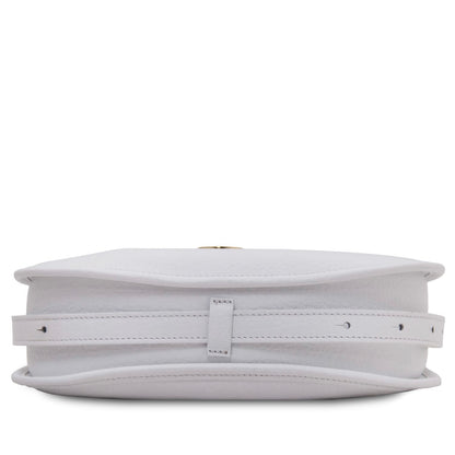 The Tropical Duchess Tuscany Leather HOBLÒ TL142563 Soft Leather Handbag in White