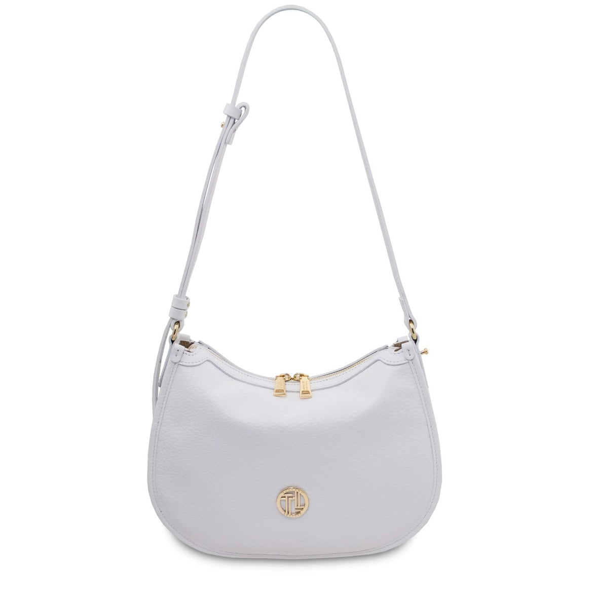 The Tropical Duchess Tuscany Leather HOBLÒ TL142563 Soft Leather Handbag in White