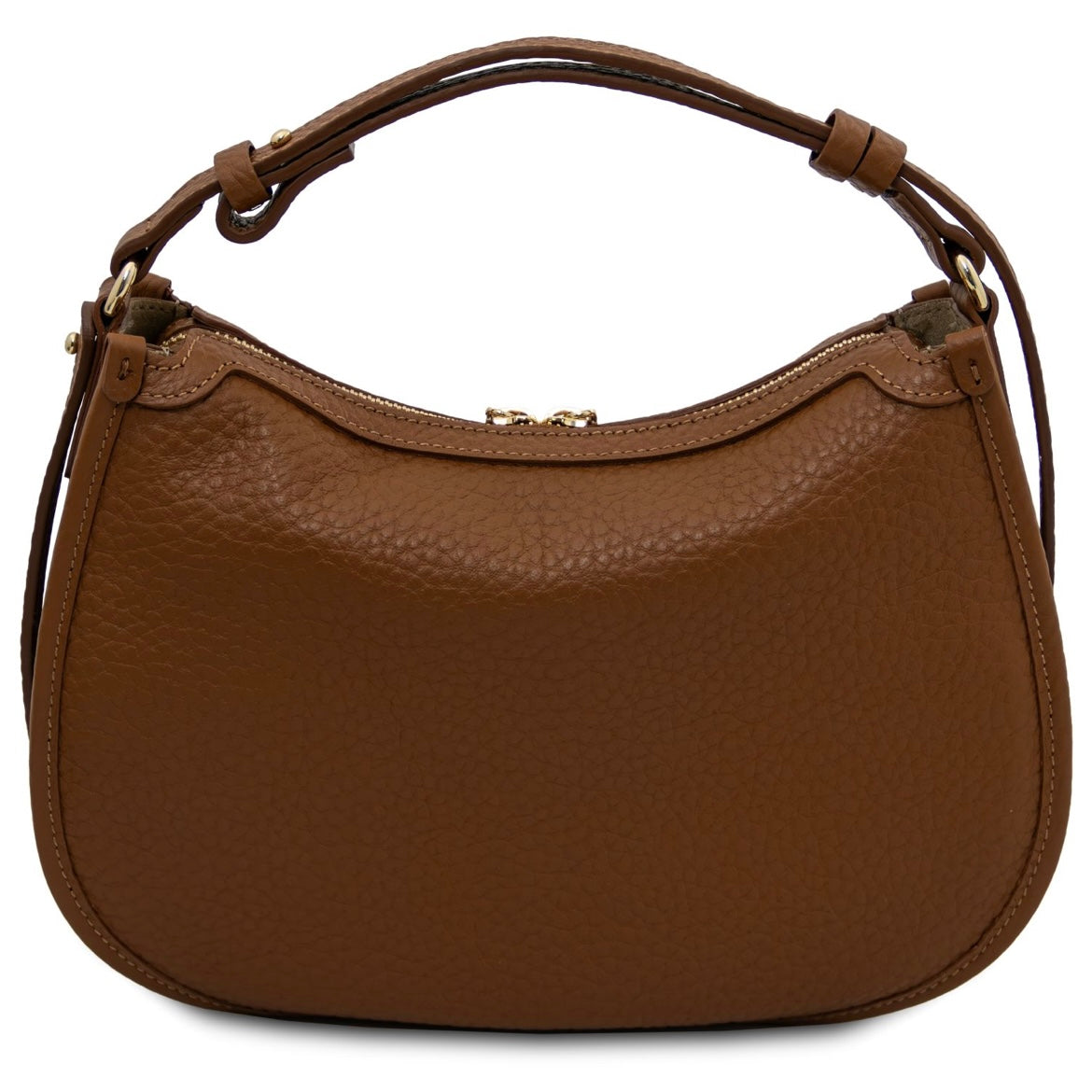 The Tropical Duchess Tuscany Leather HOBLÒ TL142563 Soft Leather Handbag in Cognac
