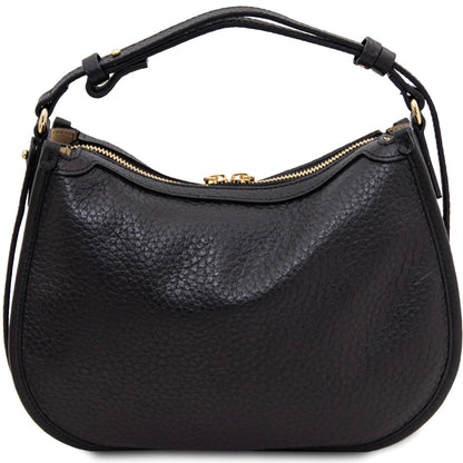 The Tropical Duchess Tuscany Leather HOBLÒ TL142563 Soft Leather Handbag in Black