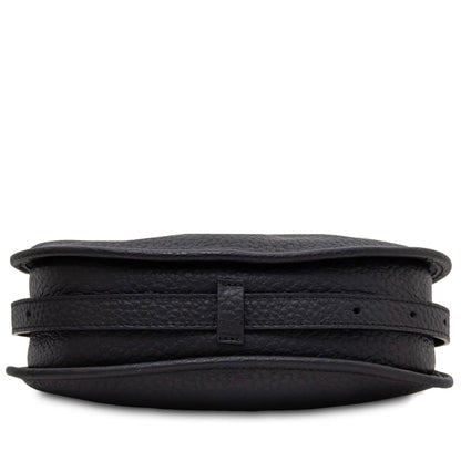 The Tropical Duchess Tuscany Leather HOBLÒ TL142563 Soft Leather Handbag in Black