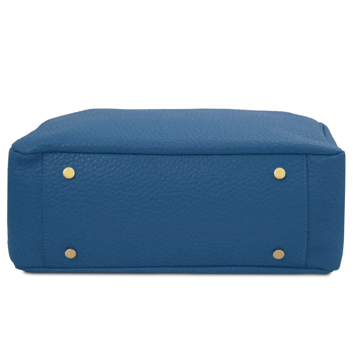 The Tropical Duchess Tuscany Leather AMY TL142385 Soft Leather Shopping bag in Denim