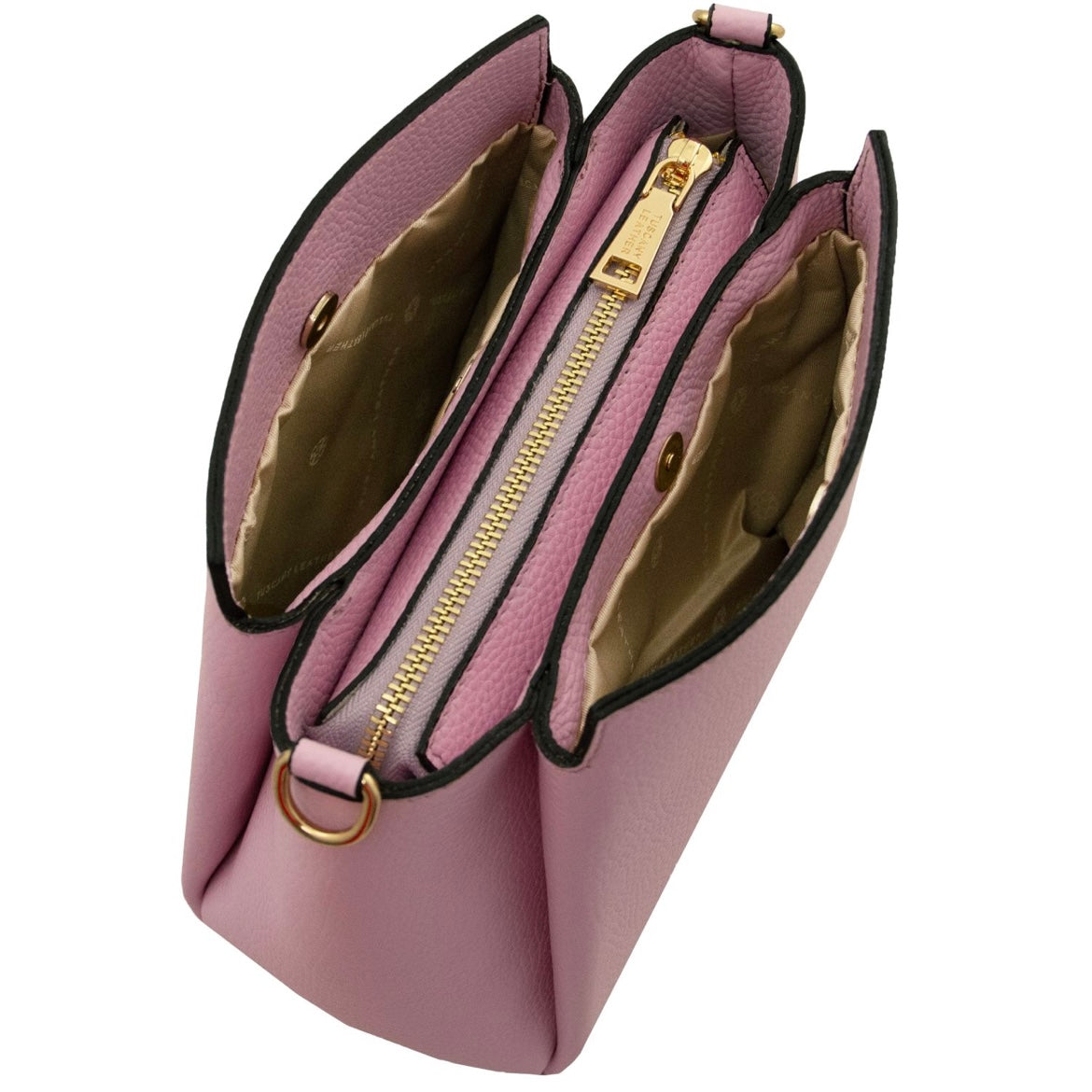 The Tropical Duchess Tuscany Leather ABBY TL142500 Leather Handbag in Ballet Pink