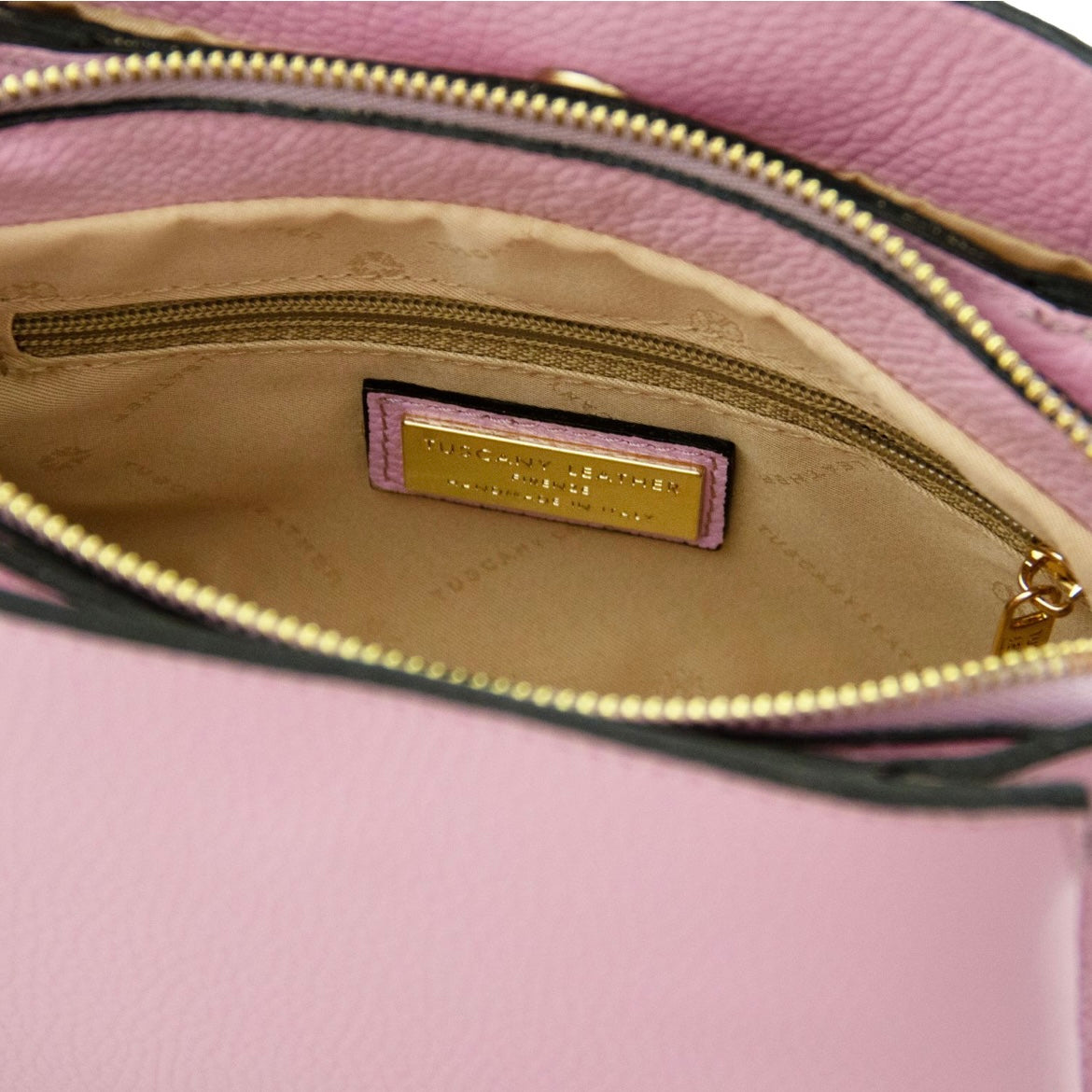 The Tropical Duchess Tuscany Leather ABBY TL142500 Leather Handbag in Ballet Pink