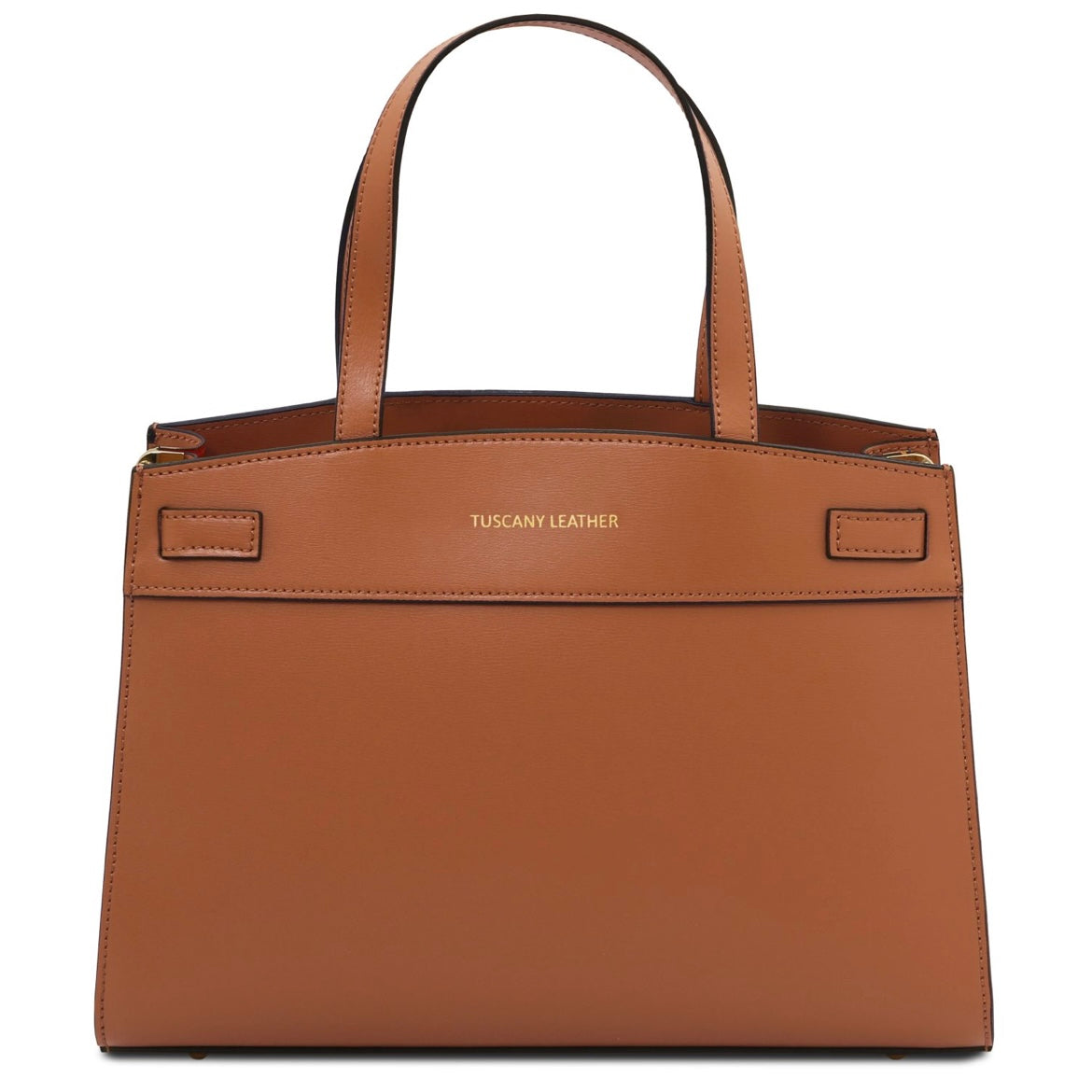 The Tropical Duchess Tuscany Leather MUSA TL142560 Leather Handbag in Cognac