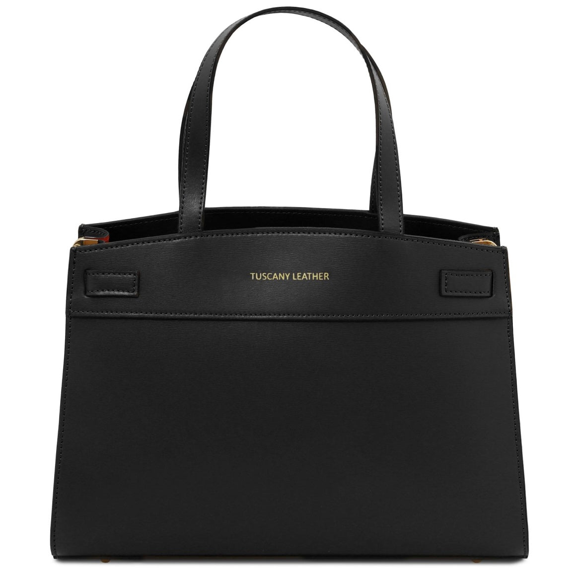 The Tropical Duchess Tuscany Leather MUSA TL142560 Leather Handbag in Black
