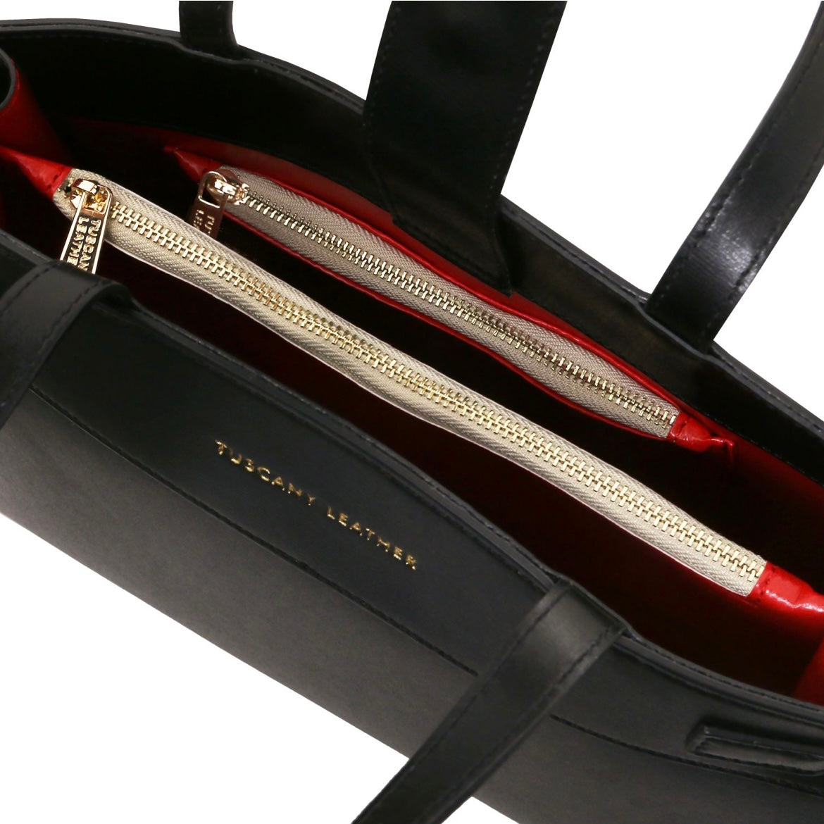 The Tropical Duchess Tuscany Leather MUSA TL142560 Leather Handbag in Black