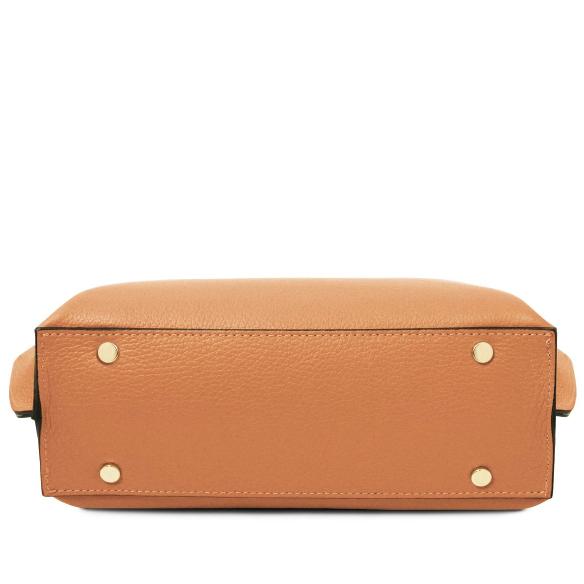 The Tropical Duchess Tuscany Leather AGATHA TL142456 Leather Handbag in Apricot