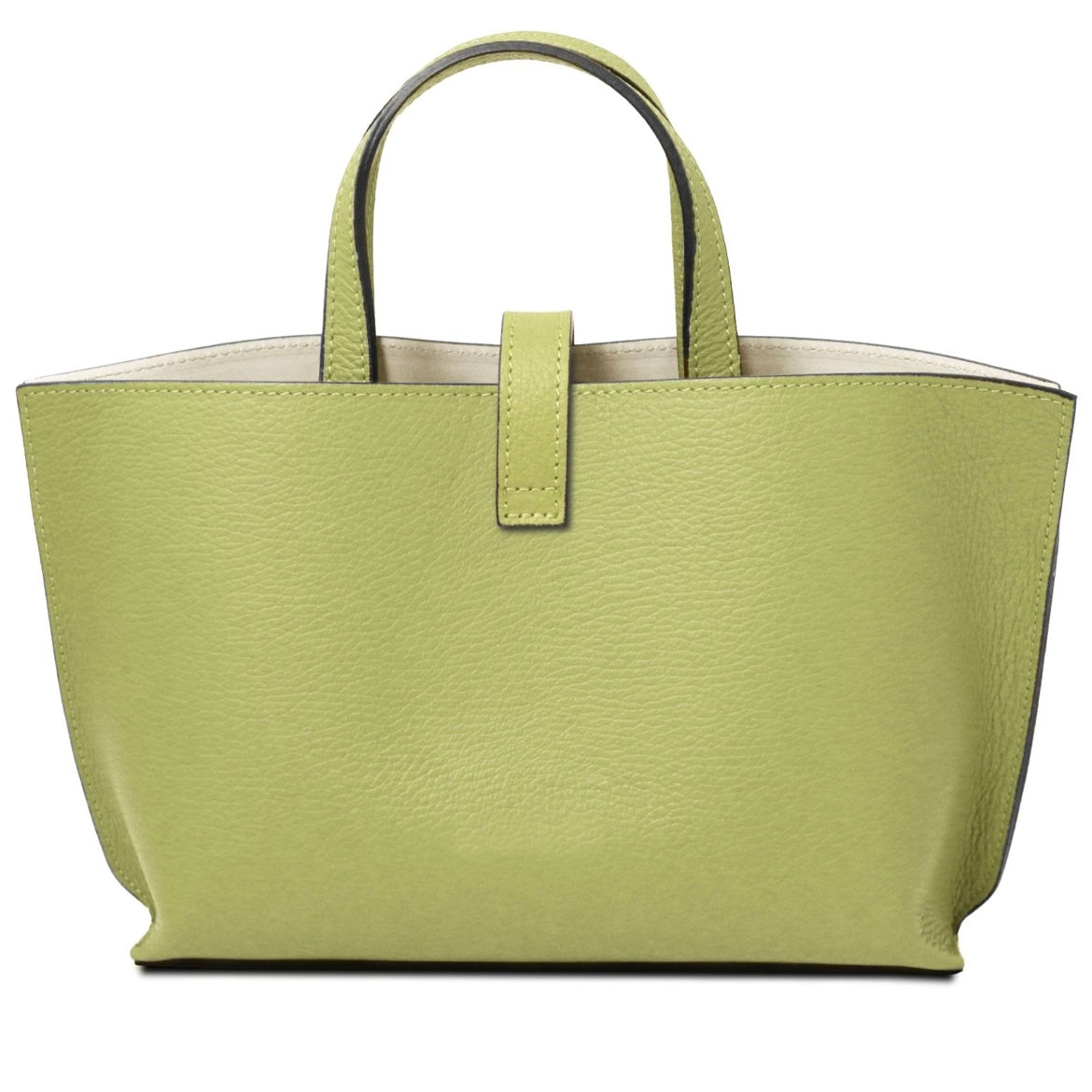 The Tropical Duchess Tuscany Leather AGATHA TL142456 Leather Handbag in Lime Green