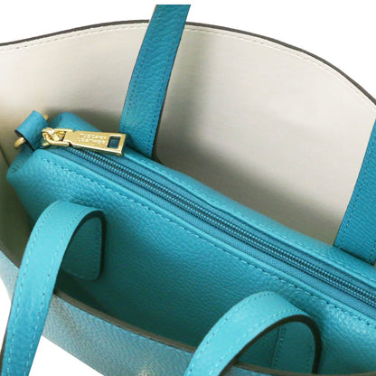 The Tropical Duchess Tuscany Leather AGATHA TL142456 Leather Handbag in Turquoise