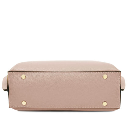 The Tropical Duchess Tuscany Leather AGATHA TL142456 Leather Handbag in Nude