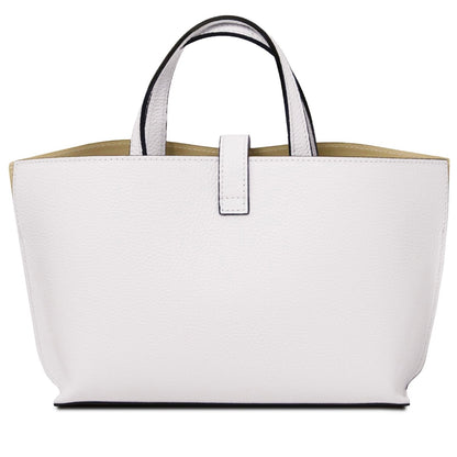 The Tropical Duchess Tuscany Leather AGATHA TL142456 Leather Handbag in White