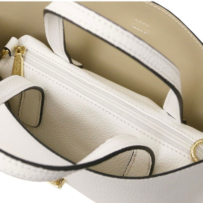 The Tropical Duchess Tuscany Leather AGATHA TL142456 Leather Handbag in White