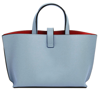 The Tropical Duchess Tuscany Leather AGATHA TL142456 Leather Handbag in Light Blue