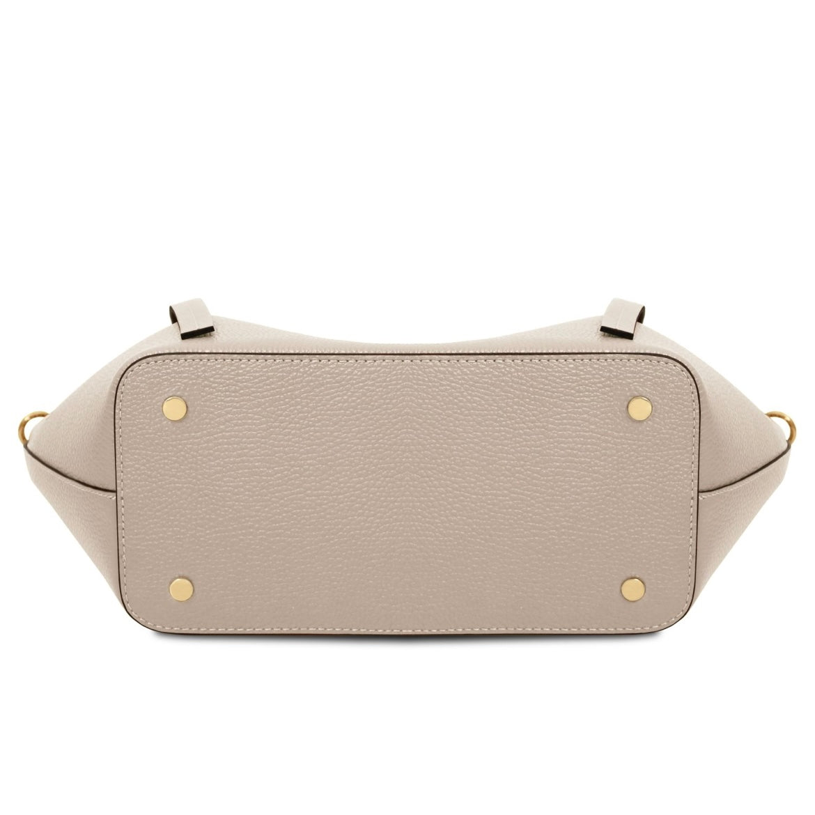 The Tropical Duchess Tuscany Leather LEGAME Leather Shopping bag - Large Size Cognac TL142481 in Light Taupe