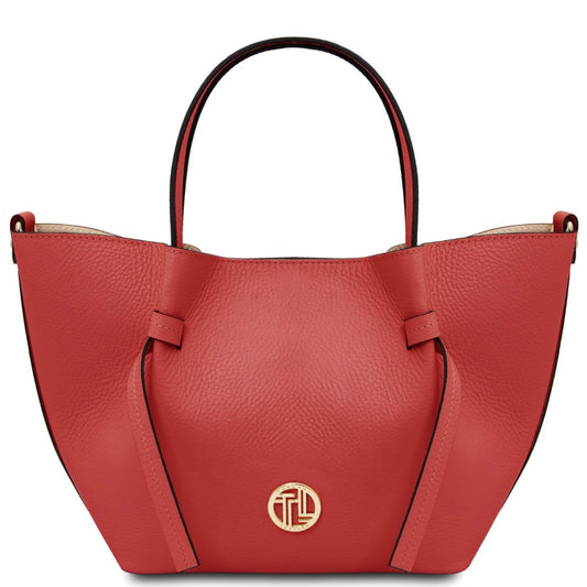 The Tropical Duchess Tuscany Leather  LEGAME TL142482 Leather Handbag - Small Size in Coral