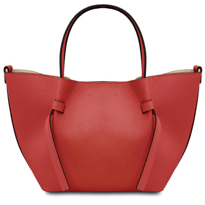 The Tropical Duchess Tuscany Leather  LEGAME TL142482 Leather Handbag - Small Size in Coral