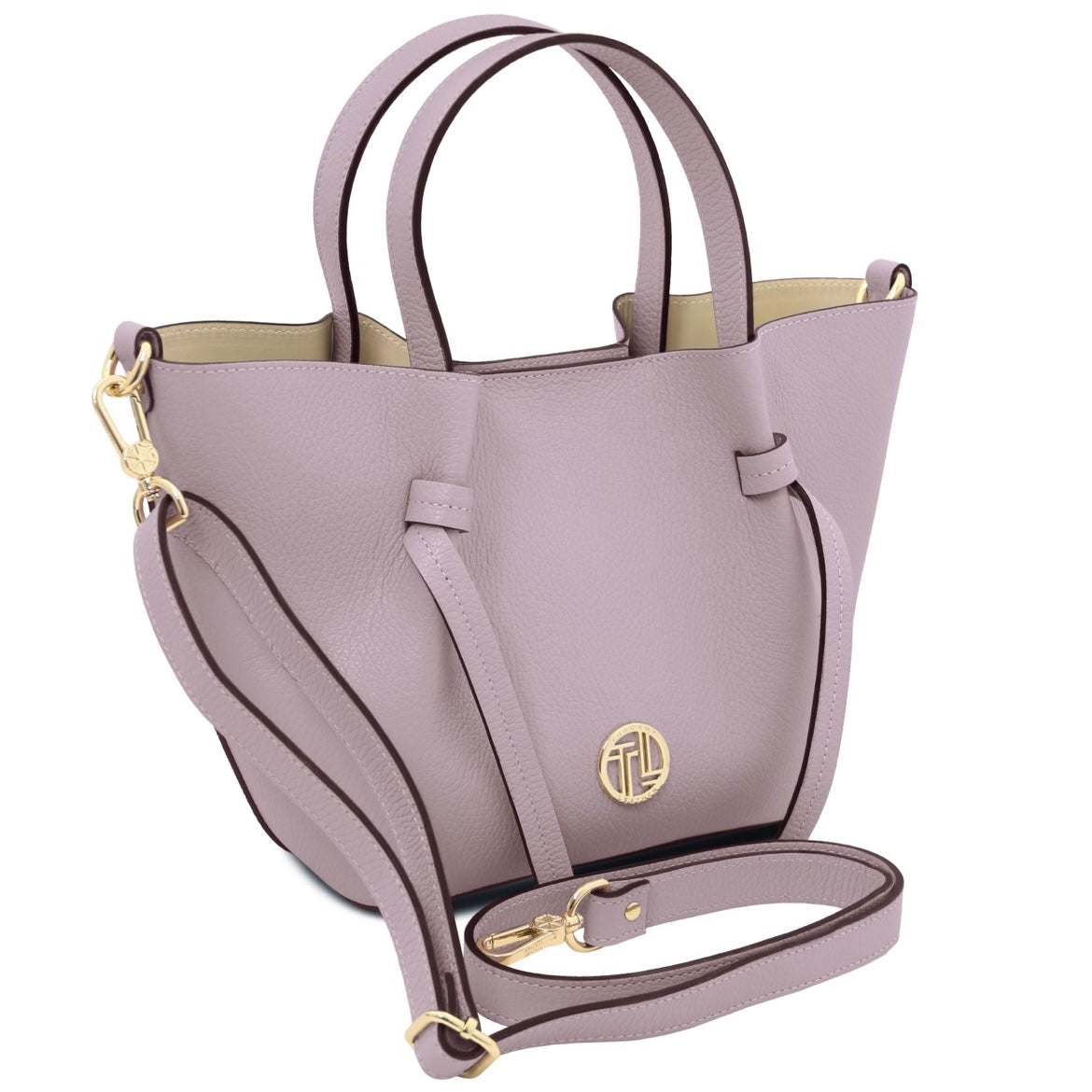 The Tropical Duchess Tuscany Leather  LEGAME TL142482 Leather Handbag - Small Size in Lilac