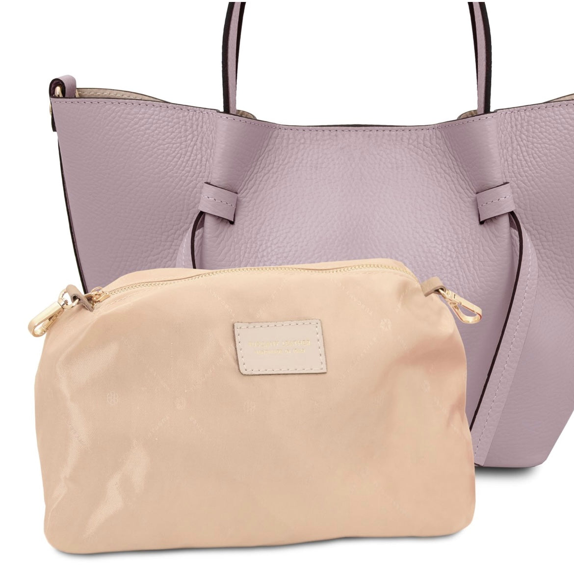 The Tropical Duchess Tuscany Leather  LEGAME TL142482 Leather Handbag - Small Size in Lilac