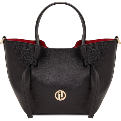The Tropical Duchess Tuscany Leather  LEGAME TL142482 Leather Handbag - Small Size in Black