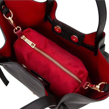 The Tropical Duchess Tuscany Leather  LEGAME TL142482 Leather Handbag - Small Size in Black