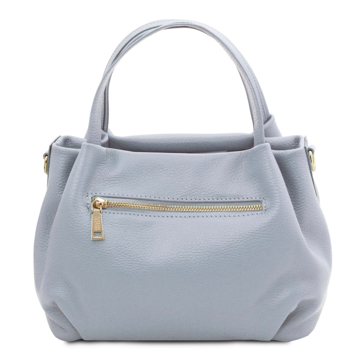 The Tropical Duchess Tuscany Leather Soft Handbag NORA TL142372 in Light Blue