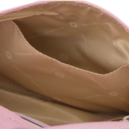 The Tropical Duchess Tuscany Leather Clutch Bag TL141990 in Ballet Pink