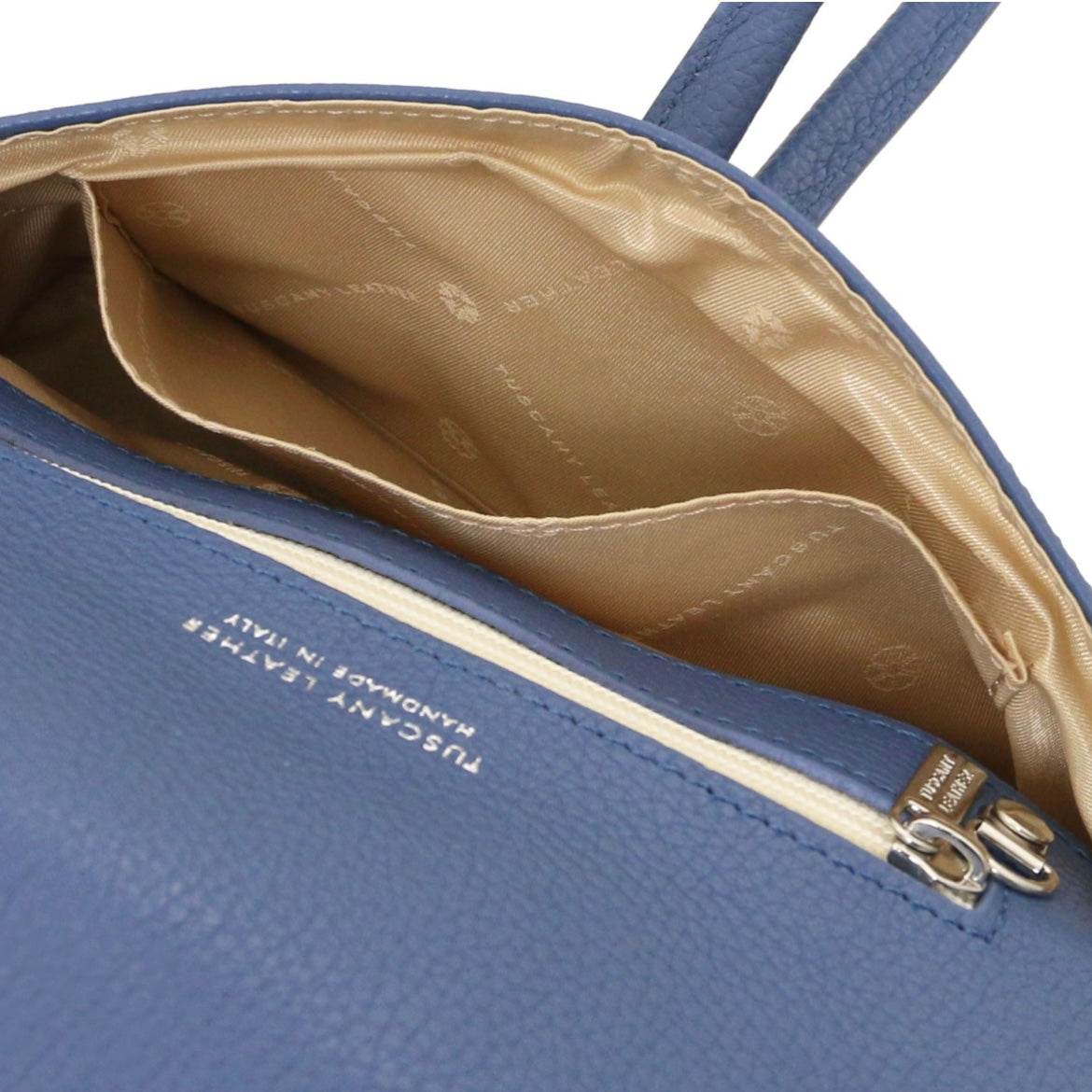 The Tropical Duchess Tuscany Leather Clutch Bag TL141990 in Denim