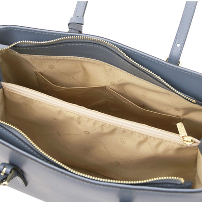 The Tropical Duchess Tuscany Leather Shoulder bag TL BAG TL142037 in Denim